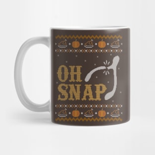 Oh Snap, Wishbone Ugly Thanksgiving Sweater Mug